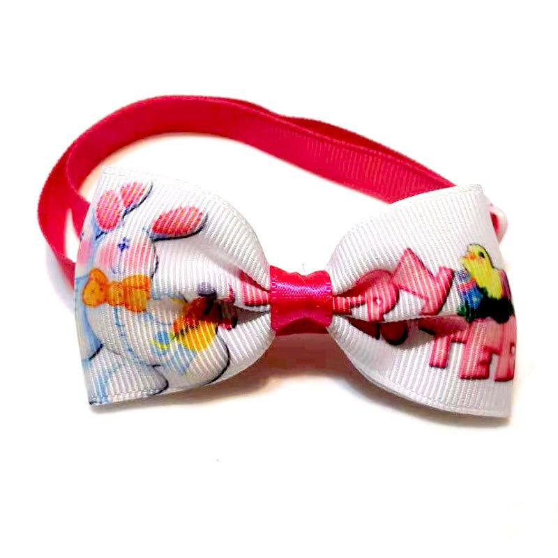 Easter Pet Bow Tie Headwear Set – Adjustable Ribbon, One Size - Image 4