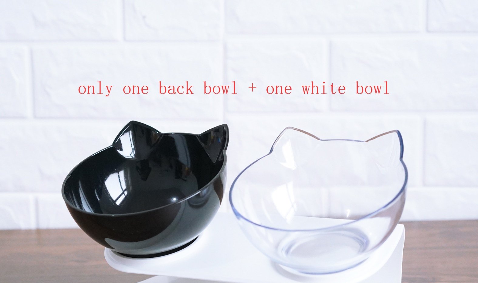 Inclined Cat Bowl – Oblique Mouth Design, Transparent PC Plastic - Image 6
