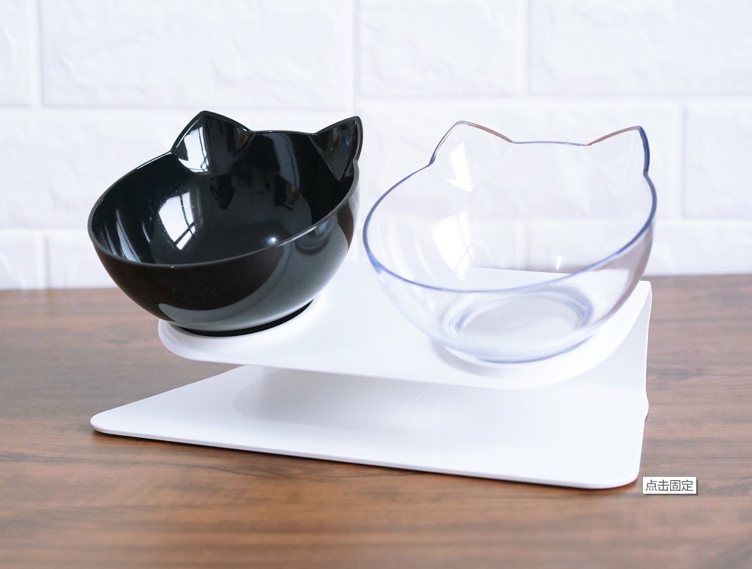 Inclined Cat Bowl – Oblique Mouth Design, Transparent PC Plastic - Image 9