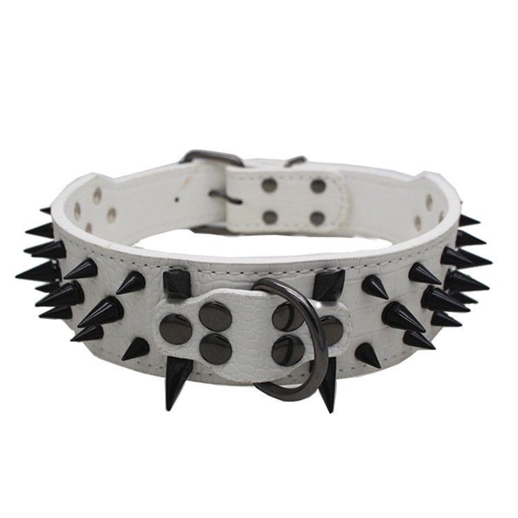 Berry Bite Resistant Dog Collar – Rivet Design, Retractable, PU - Image 6
