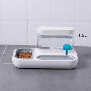 Alternative view of Automatic Pet Water Fountain – 1.5L Double Bowl, ABS/AS/PP