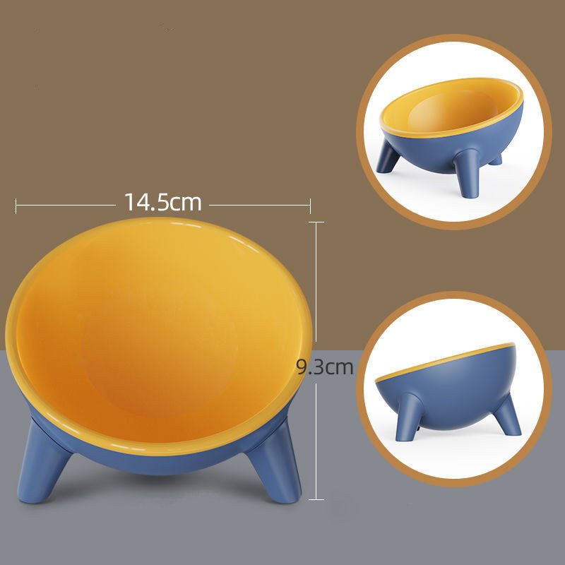 Tilted Pet Bowl With Stand – Nordic Color Feeder, PET Material - Image 3