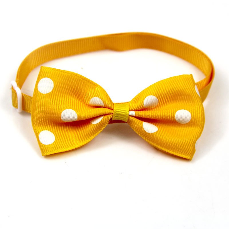 Pet Bow Collar Accessory – Adjustable Webbing Strap, 15 Colors - Image 3