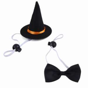 Alternative view of Halloween Pet Wizard Costume – Hat & Bow Tie Set