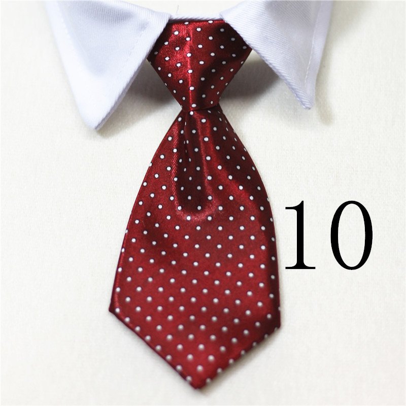 Pet Fake Tie Collar – Cotton, S/L Sizes, Multiple Colors - Image 10