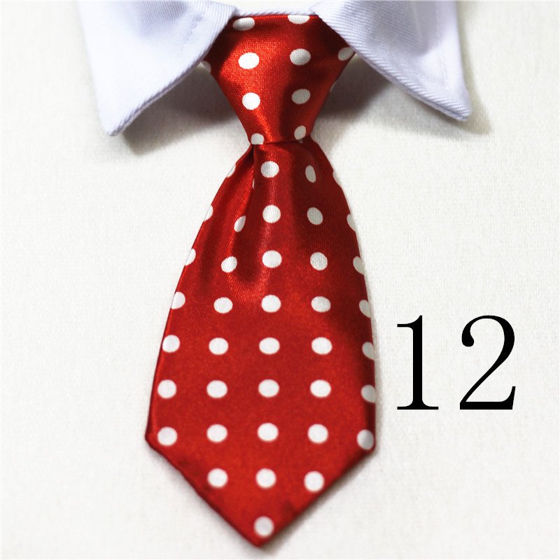 Pet Fake Tie Collar – Cotton, S/L Sizes, Multiple Colors - Image 5