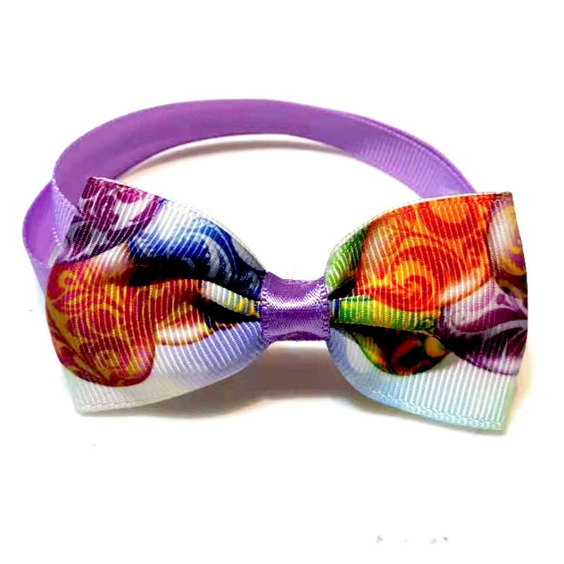 Easter Pet Bow Tie Headwear Set – Adjustable Ribbon, One Size - Image 3