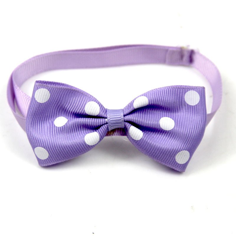 Pet Bow Collar Accessory – Adjustable Webbing Strap, 15 Colors - Image 4