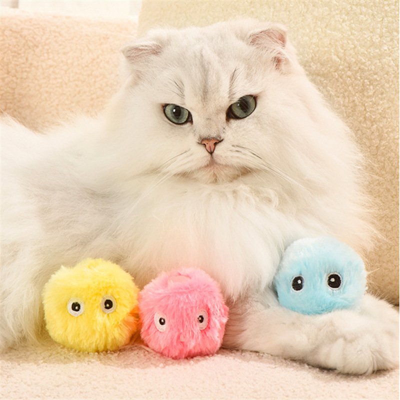 Light Up Cat Toy Ball – Plush with Catnip and Sound - Image 4