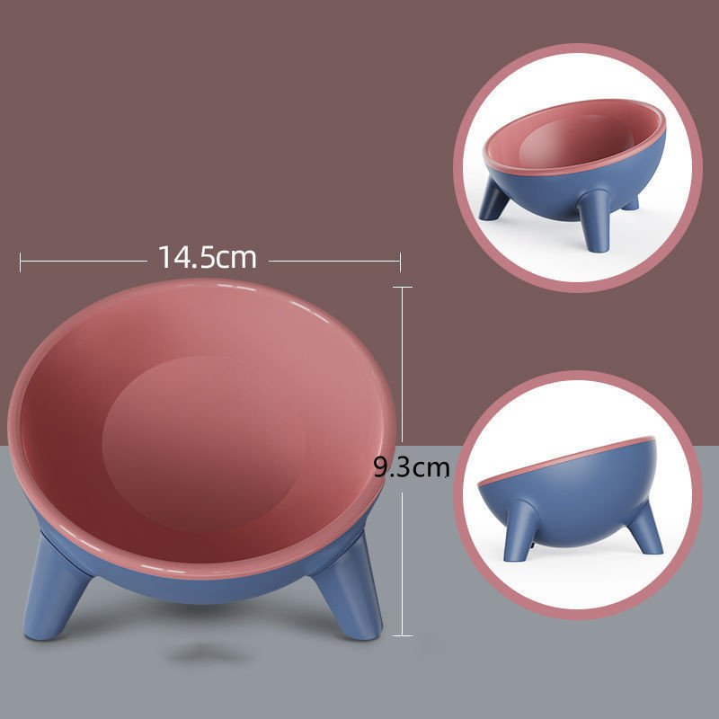 Tilted Pet Bowl With Stand – Nordic Color Feeder, PET Material - Image 5
