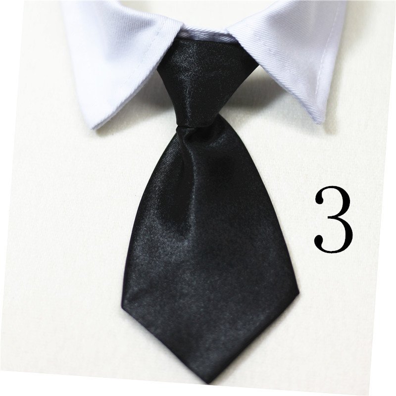 Pet Fake Tie Collar – Cotton, S/L Sizes, Multiple Colors - Image 3