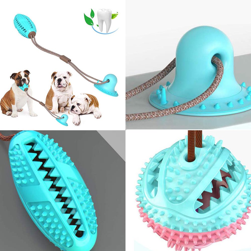 Suction Cup Dog Toy – Tug-of-War Ball with Tooth Cleaning Design - Image 2