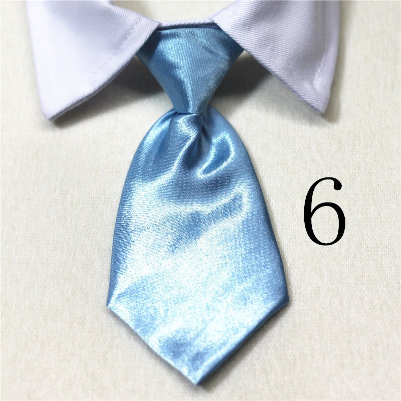 Pet Fake Tie Collar – Cotton, S/L Sizes, Multiple Colors - Image 7