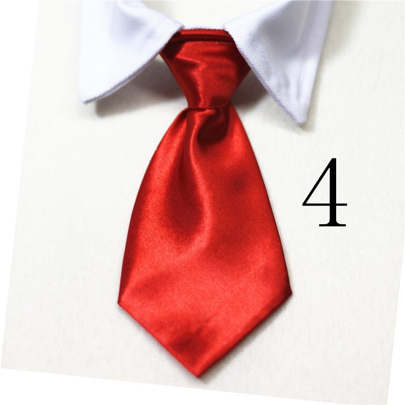 Pet Fake Tie Collar – Cotton, S/L Sizes, Multiple Colors - Image 8