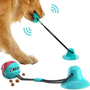 Suction Cup Dog Toy – Tug-of-War Ball with Tooth Cleaning Design