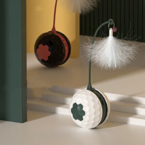 Alternative view of Electric Bite Resistant Cat Toy with Feather Accessory, USB Rechargeable