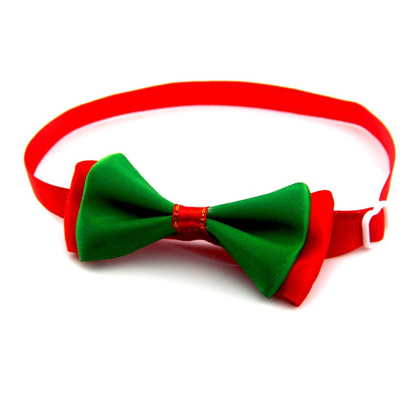 Pet Bow Collar Accessory – Adjustable Webbing Strap, 15 Colors - Image 9