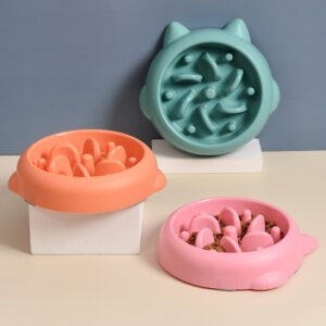 Alternative view of Slow Feeder Dog Bowl – Anti-Gulping Design, PP Material