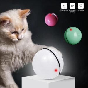 LED Cat Ball Toy – Rechargeable Rolling Ball with Catnip