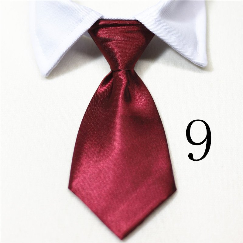 Pet Fake Tie Collar – Cotton, S/L Sizes, Multiple Colors - Image 6